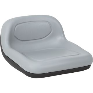 Low Back Replacement Seat for Lawn and Garden Tractors   Gray, Model 8070