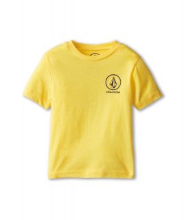 Volcom Kids Lefty S/S Surf Tee Boys Short Sleeve Pullover (Yellow)