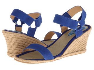 Fitzwell Malibu Womens Wedge Shoes (Blue)