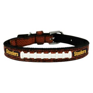 Pittsburgh Steelers Classic Leather Toy Football Collar