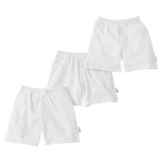 Burts Bees Baby Infant Toddler Boys 3 Pack Boxer Shorts   Dove White 12 M