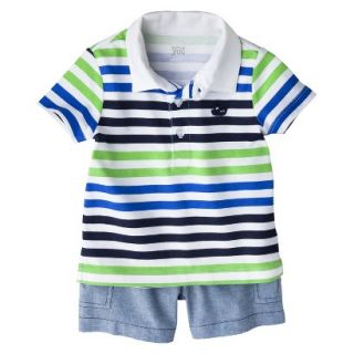 Just One YouMade by Carters Newborn Boys 2 Piece Short Set   Blue/Green 18M