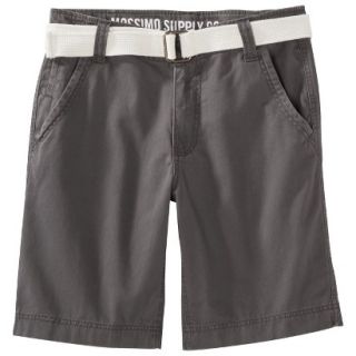 Mossimo Supply Co. Mens Belted Flat Front Shorts   Hot Coffee 26