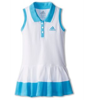 adidas Kids Box Pleat Polo Dress Girls Dress (White)