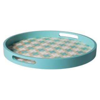 Threshold Cross Patterned Tray   High Tide