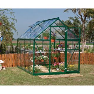 Palram Harmony Greenhouse   6ft.W x ft.L x 6ft.6 1/2 Inch H, Green, Model