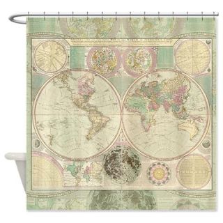  Bowles Antique Map Shower Curtain
