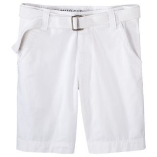 Mossimo Supply Co. Mens Belted Flat Front Shorts   Fresh White 42