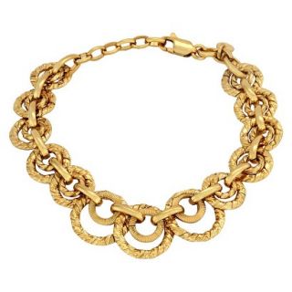 Bronze Textured Bracelet   Gold