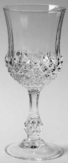 Cristal DArques Durand Ancenis Wine Glass   Crisscross Design,Textured Knob