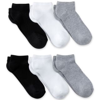 Xersion 6 pk. Zone Cushion Socks, Black/White/Gray, Womens