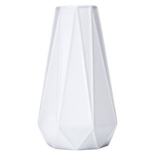 Prism Tapered Vase Tall   White
