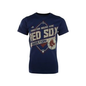 Boston Red Sox Majestic MLB Cooperstown Game Obsessed T Shirt