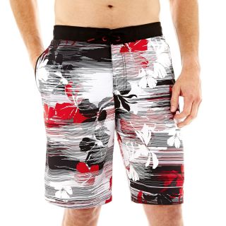 Speedo Windblast Floral Swim Shorts, Black, Mens