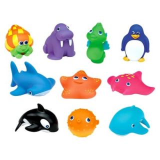 Munchkin Ten Squirtin Sea Buddies Baby Bath Toys