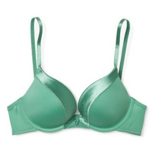 Self Expressions By Maidenform Womens Satin Push Up Bra 5646   Turquoise 34D
