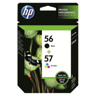 HP 56/57 Combo Pack Printer Ink Cartridge   Multicolor (C9321FN#140)