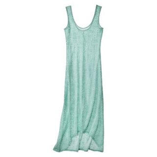 Xhilaration Juniors Hi Low Maxi Coverup Swim Dress  Mint Green XL