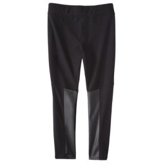 Pure Energy Womens Plus Size Ponte with Detail Pant   Black X