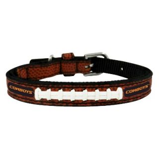 Oklahoma State Cowboys Classic Leather Toy Football Collar