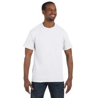 Jerzees Mens White 50/50 Heavyweight Blend T shirts (pack Of 6)