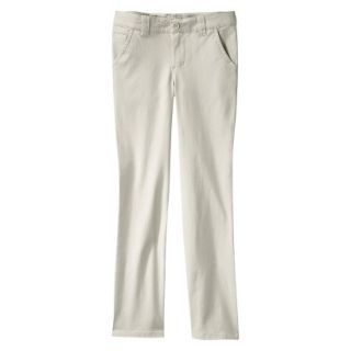 Cherokee Girls Twill Pant   Oyster 6