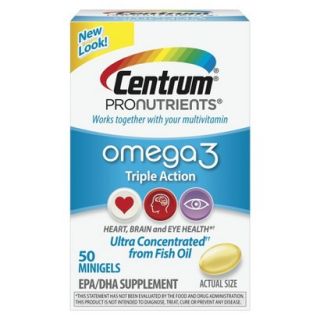 Centrum Pronutrients Omega 3 Supplement   50 Count