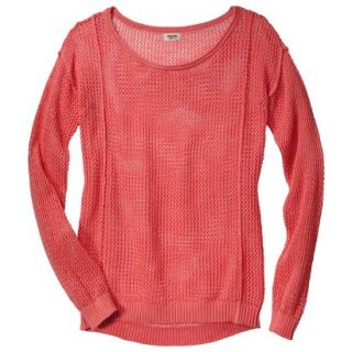 Mossimo Supply Co. Juniors Mesh Sweater   Coral S(3 5)