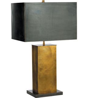Thomas Obrien Dixon 2 Light Table Lamps in Antique Brass With Bronze TOB3033HAB/BZ BZ