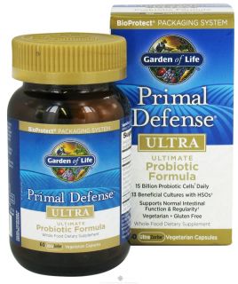 Garden of Life   Primal Defense Ultra Ultimate Probiotic Formula   60 Vegetarian Capsules