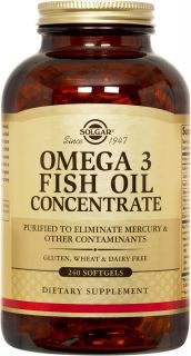Solgar   Omega 3 Fish Oil Concentrate   240 Softgels