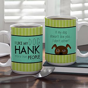 Dog Lover Personalized Large Coffee Mug