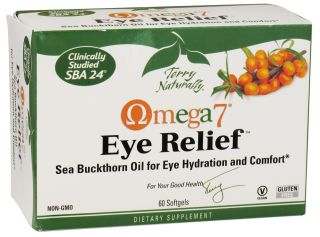 EuroPharma   Terry Naturally Omega7 Eye Relief with SBA 24   60 Vegetarian Softgels