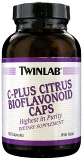 Twinlab   C Plus Citrus Bioflavonoid with Rutin   100 Capsules