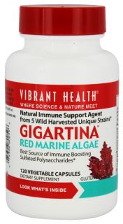 Vibrant Health   Gigartina Red Marine Algae   120 Vegetarian Capsules