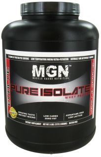 Muscle Gauge Nutrition   Pure Isolate Whey Protein Vanilla Caramel   5 lbs.