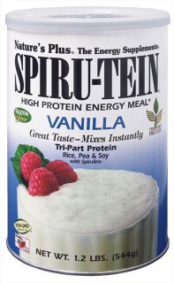 Natures Plus   Spiru Tein High Protein Energy Meal Vanilla   1.2 lbs.