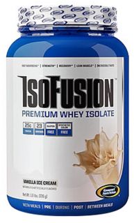 Gaspari Nutrition   IsoFusion Premium Whey Isolate Vanilla Ice Cream   1.6 lbs.