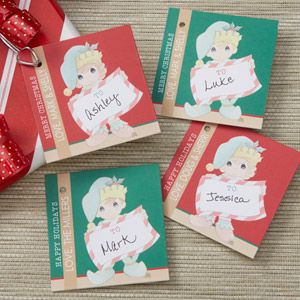 Personalized Christmas Gift Tags   Precious Moments Elf
