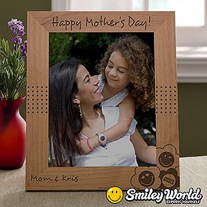 Personalized Mom Picture Frames   8 x 10   Smiley Face