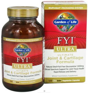 Garden of Life   FYI Ultra Ultimate Joint and Cartilage Formula   120 Vegetarian Capsules