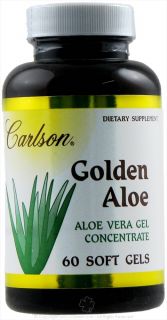 Carlson Labs   Golden Aloe (Aloe Vera Gel Concentrate)   60 Softgels