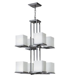 Soho 8 Light Chandeliers in Steel Graphite And Chrome FR49358SGC