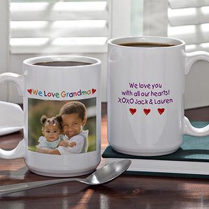 Large Personalized Photo Coffee Mugs   Loving Her Design
