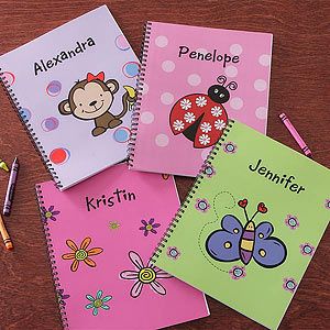 Girls Personalized Notebooks   Set of Two