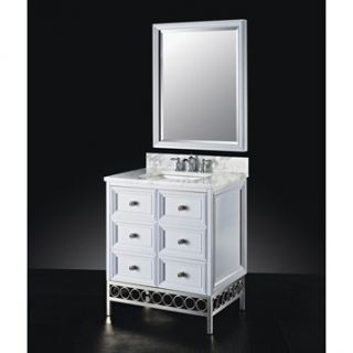 Luxe Raines 30 Single Bathroom Vanity   High Gloss White