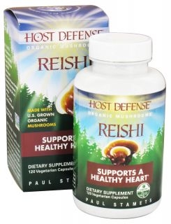 Fungi Perfecti   Host Defense Reishi General Wellness Support   120 Vegetarian Capsules