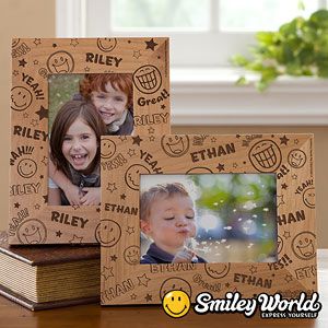 Personalized Picture Frames   Smiley Faces