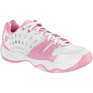 Prince T22 Junior White/Pink Prince Junior Tennis Shoes
