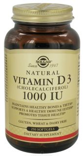 Solgar   Vitamin D3 Cholecalciferol 1000 IU   250 Softgels